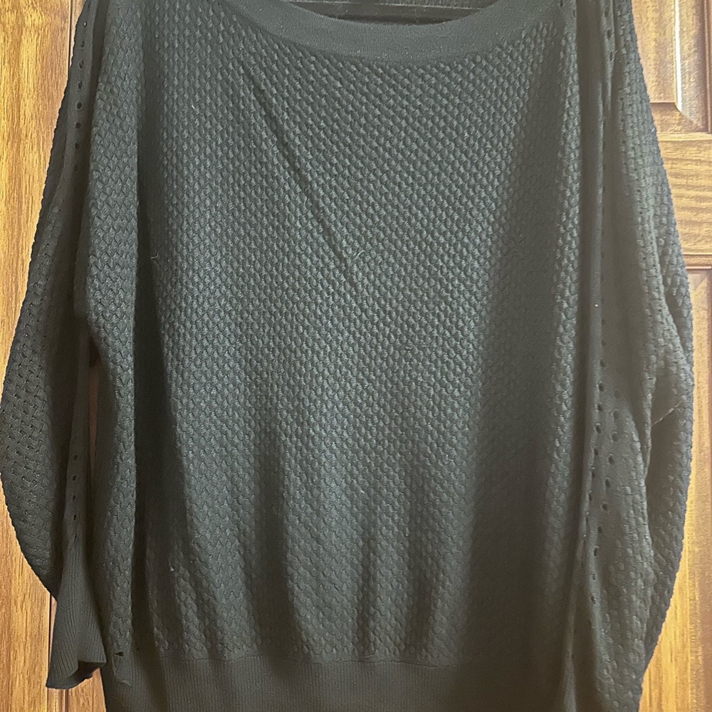 Black Textured Sweater